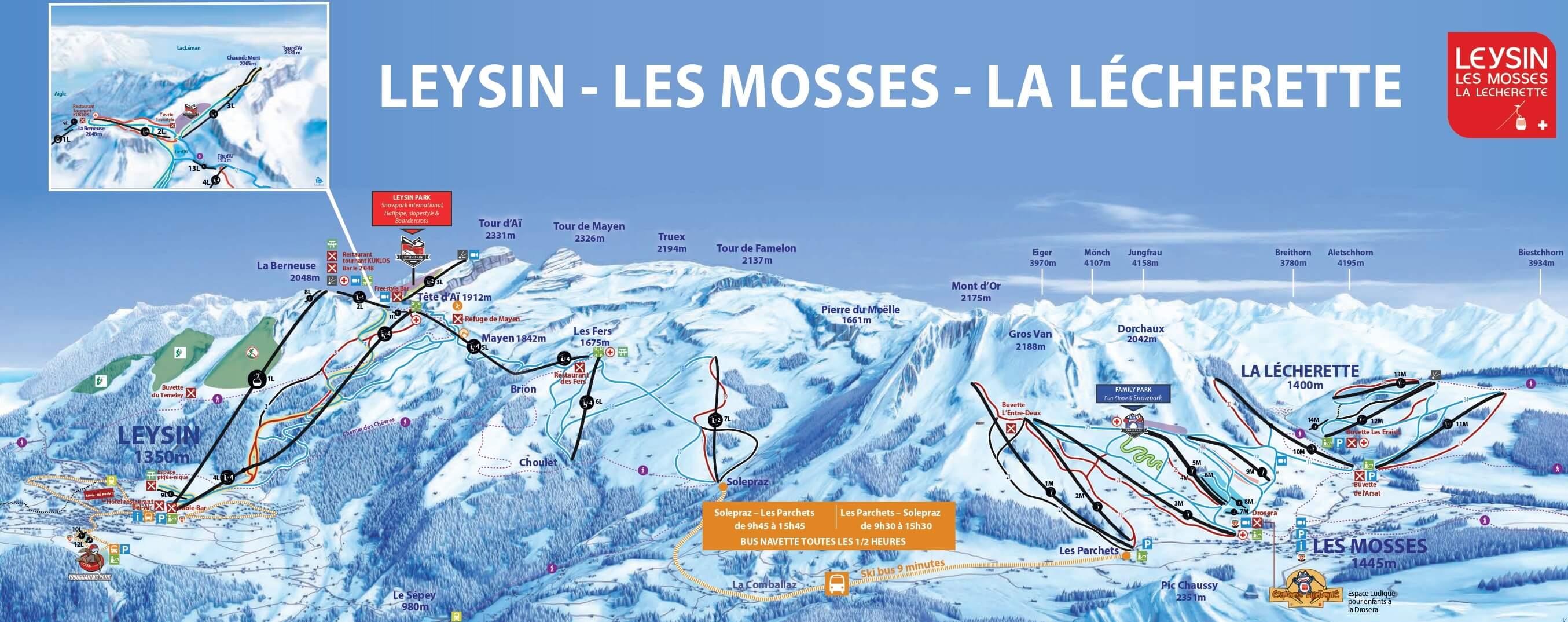 Ski Area map